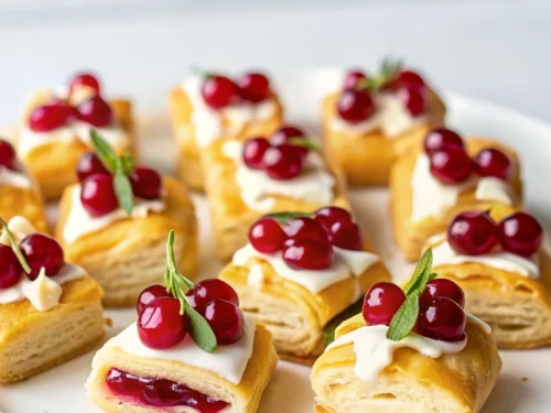 Easy Cranberry Brie Bites