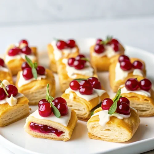 Easy Cranberry Brie Bites
