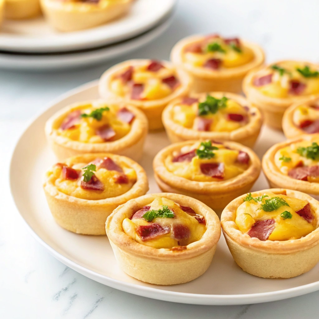 Ham and Cheese Mini Quiche Cups