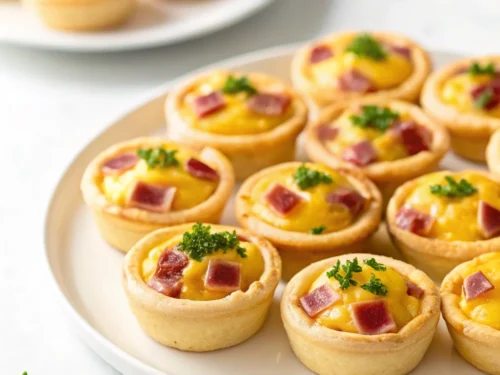 Ham and Cheese Mini Quiche Cups