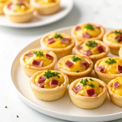 Ham and Cheese Mini Quiche Cups