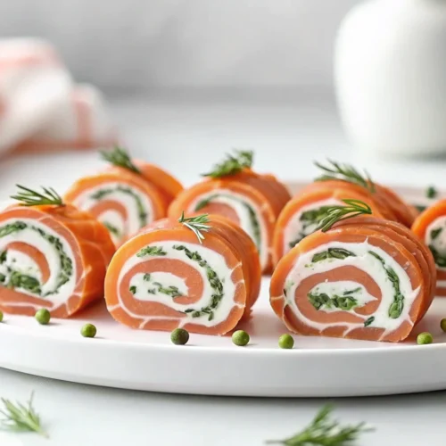 Smoked Salmon Pinwheels with Cream Cheese