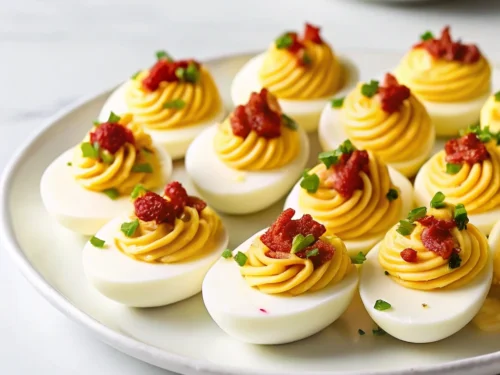 Bacon and Chives Deviled Eggs