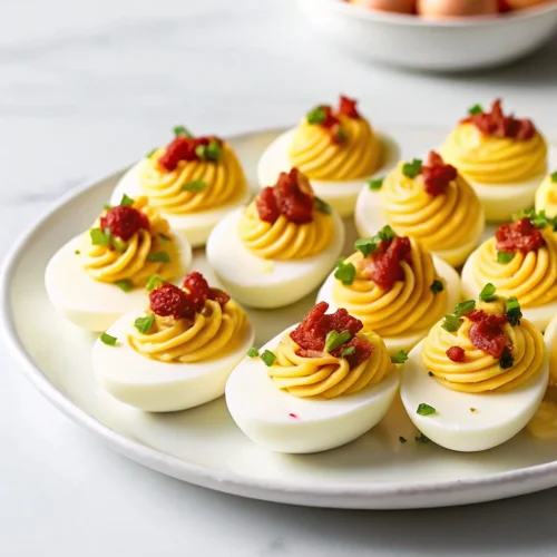 Bacon and Chives Deviled Eggs