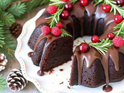 Gingerbread Chocolate Bundt Cake