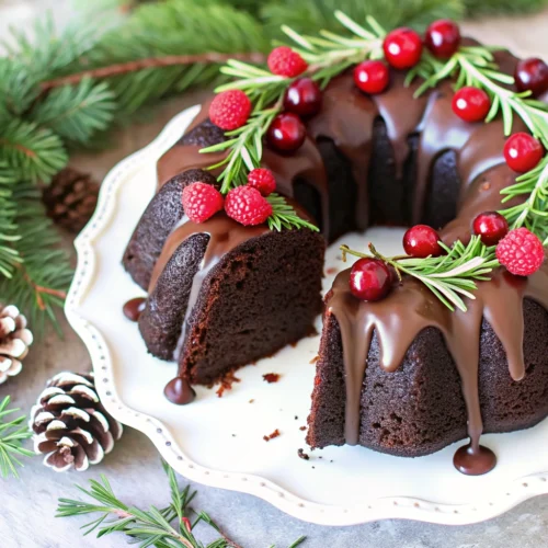 Gingerbread Chocolate Bundt Cake