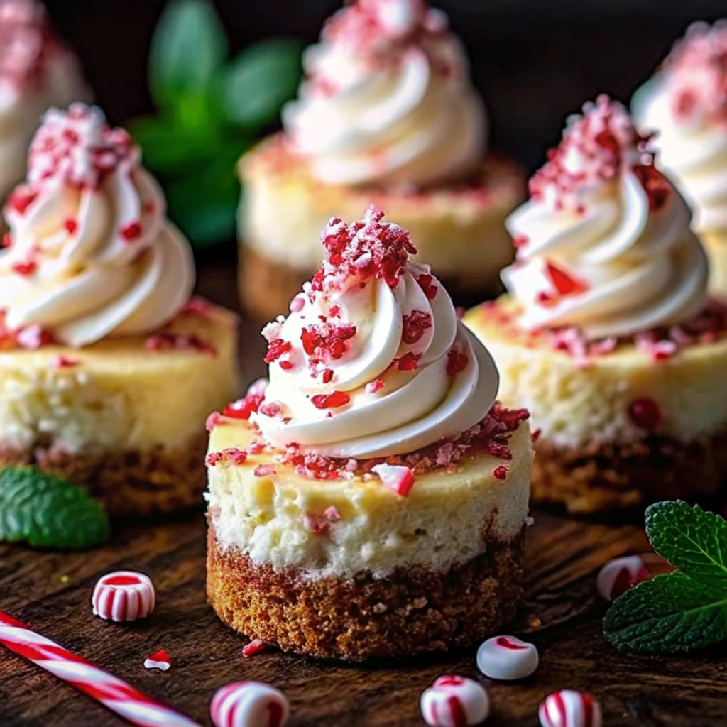 No-Bake Peppermint Cheesecake Bites