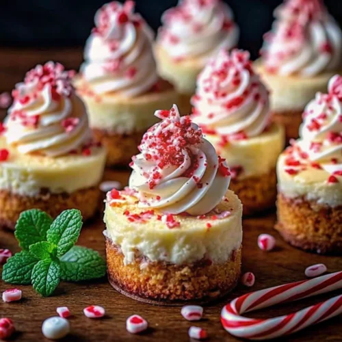 No-Bake Peppermint Cheesecake Bites