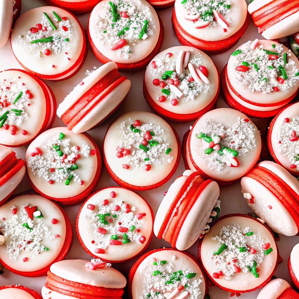 Peppermint Macarons