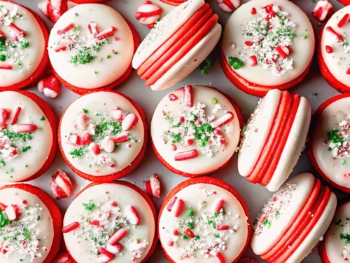 Peppermint Macarons