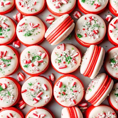 Peppermint Macarons