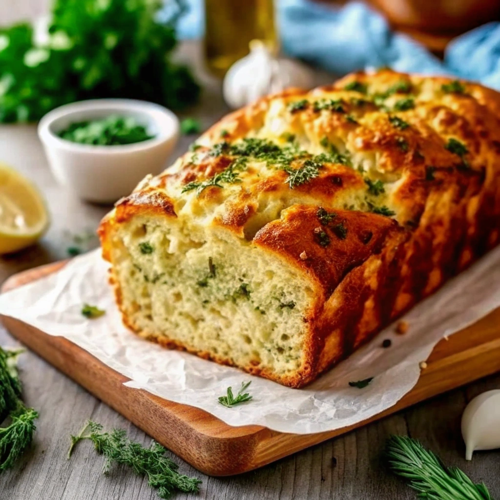 Cheese Herb Garlic Quick Bread