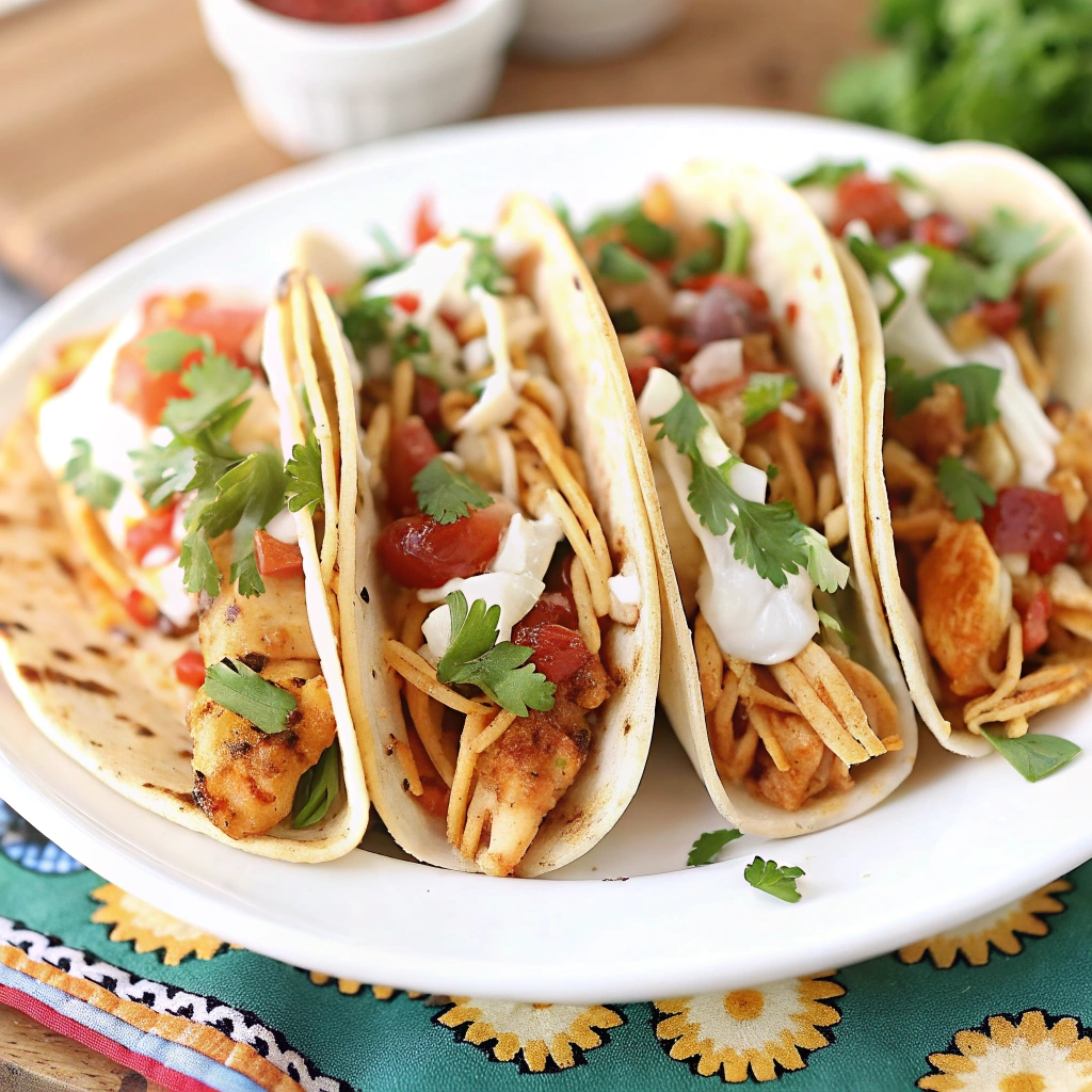 Easiest 3-Ingredient Crockpot Chicken Tacos