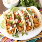 Easiest 3-Ingredient Crockpot Chicken Tacos