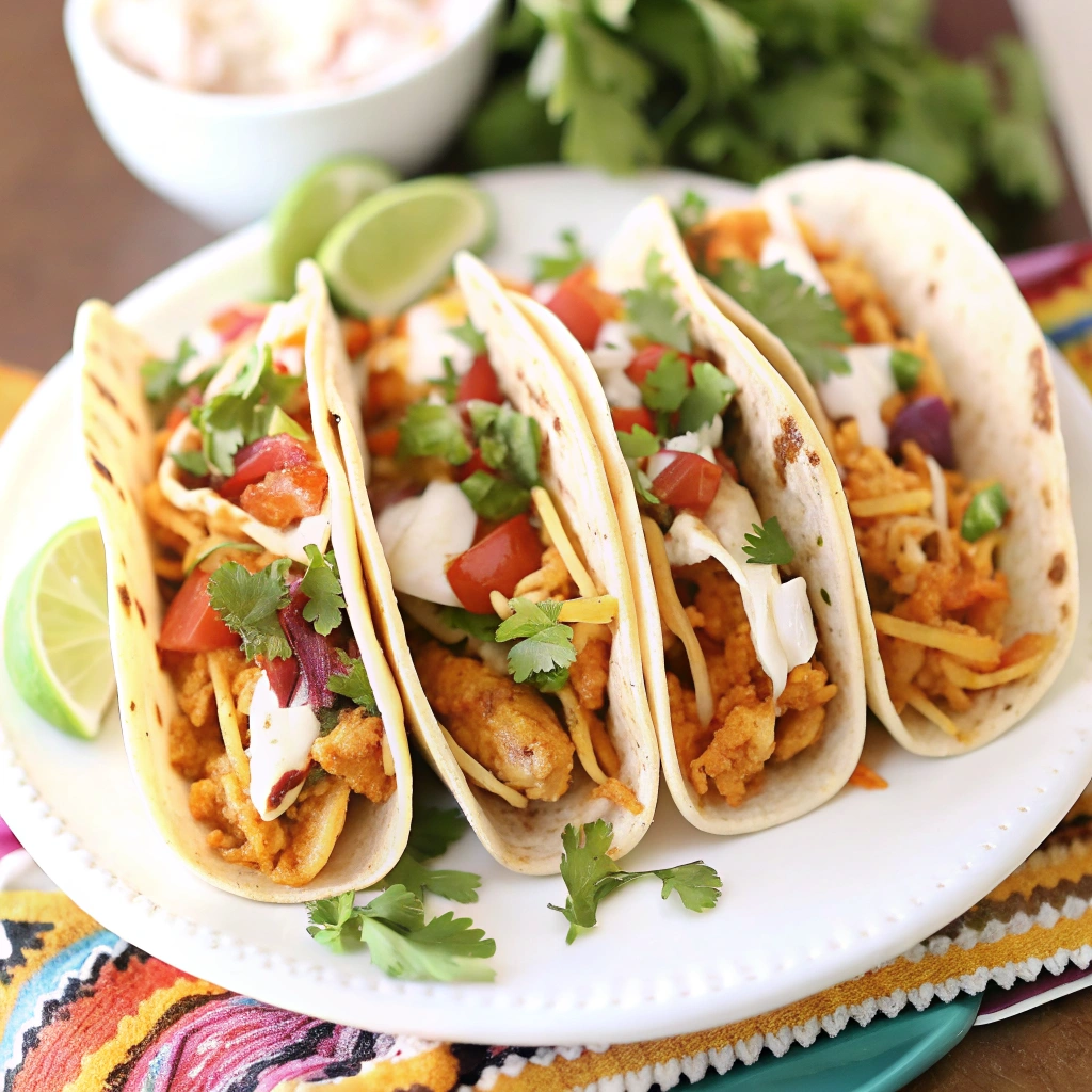 Easiest 3-Ingredient Crockpot Chicken Tacos