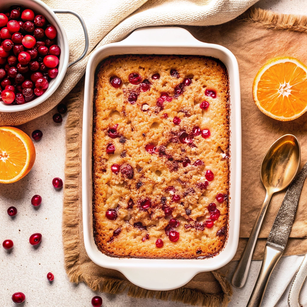 Cornmeal Orange Cranberry Cobbler