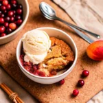 Cornmeal Orange Cranberry Cobbler