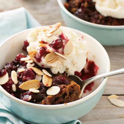 Cherry Chocolate Crockpot Brownies