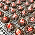 Chocolate Candy Cane Blossoms