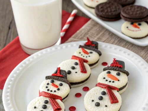 Oreo Snowman Cookies