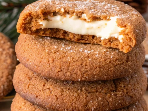 Gingerbread Cheesecake Cookies