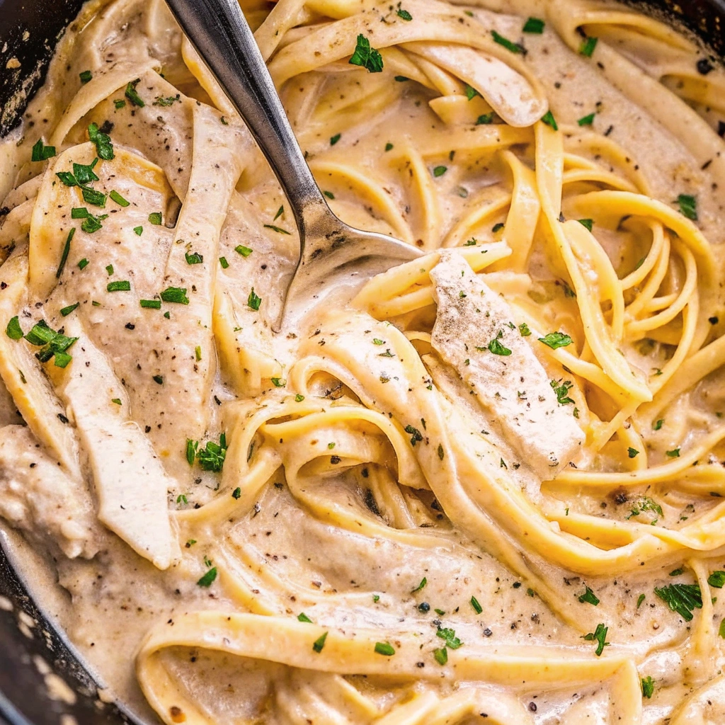 Crockpot Chicken Alfredo