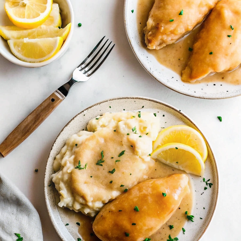 Crockpot Lemon Pepper Butter Chicken
