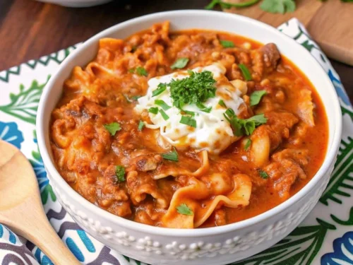 Crockpot Lasagna Soup