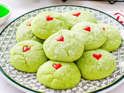 Grinch Cake Mix Cookies