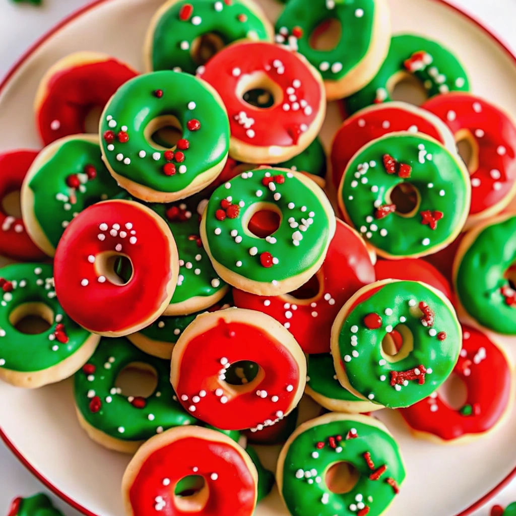Christmas Donut Cookies