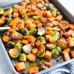 Roasted Sweet Potatoes Brussels Sprouts