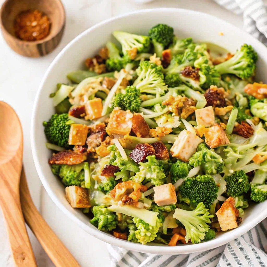 Healthy Broccoli Bacon Salad