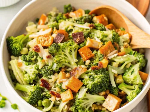 Healthy Broccoli Bacon Salad
