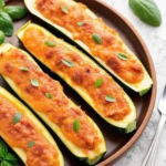 Baked Turkey Zucchini Boats