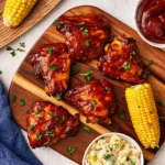 Oven Baked BBQ Boneless Chicken Thighs