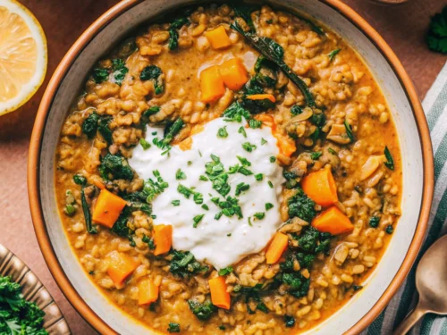 Creamy Green Lentil Soup