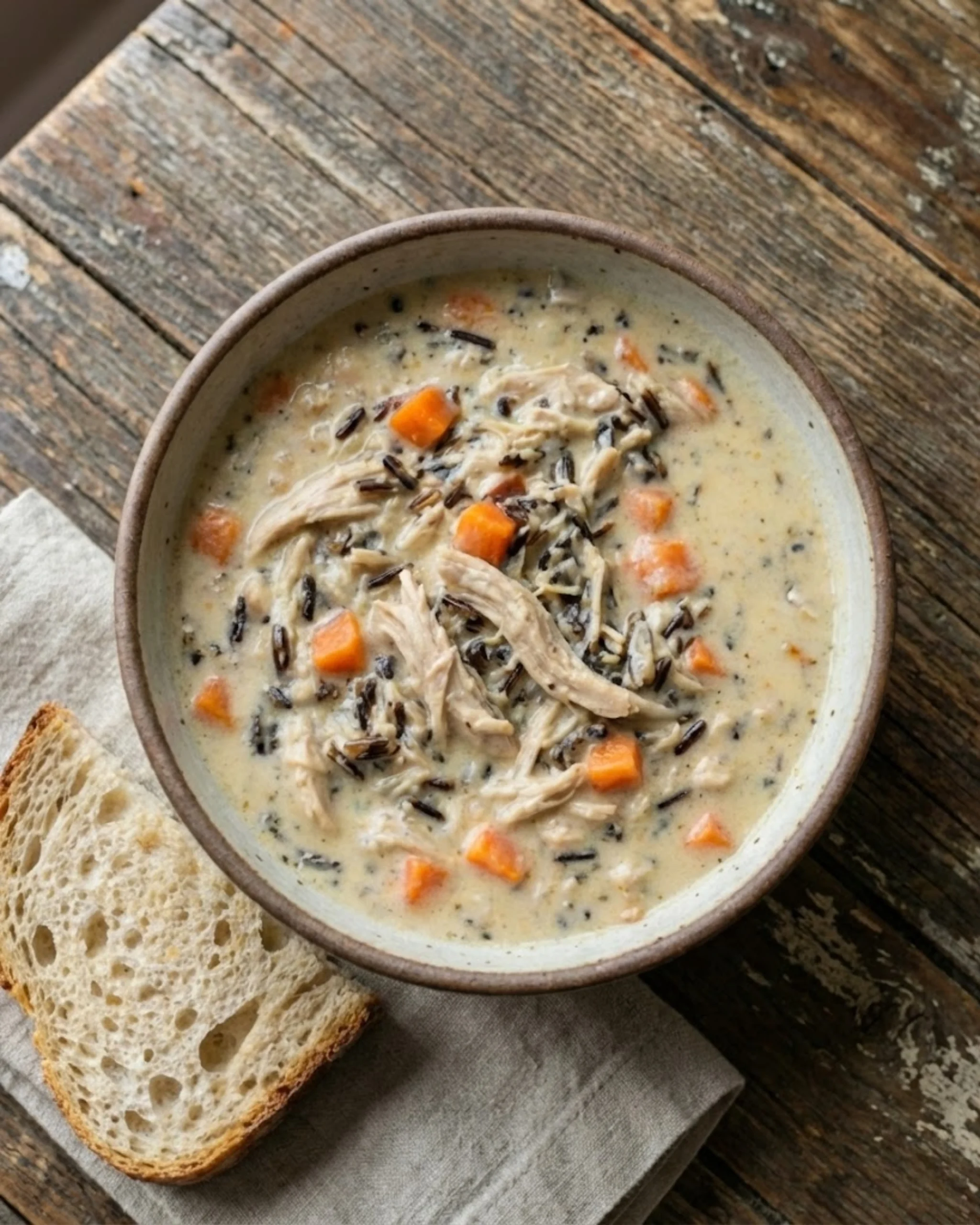 Crockpot Chicken Wild Rice Soup