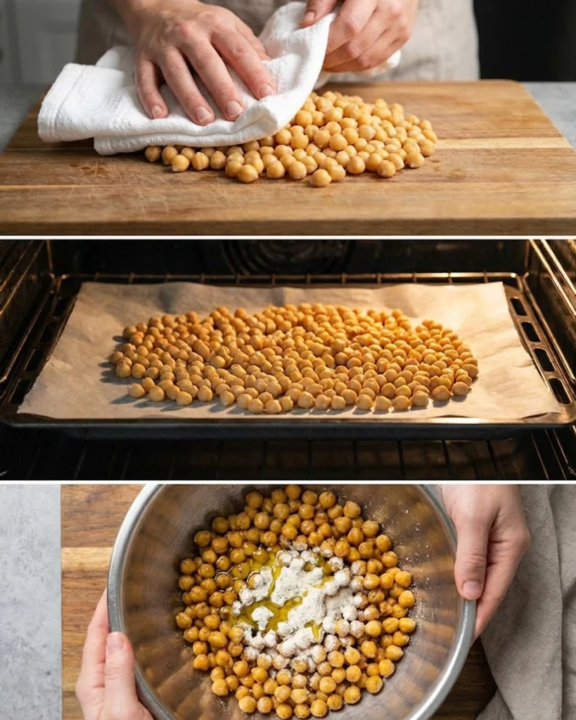 Crispy Roasted Chickpeas steps