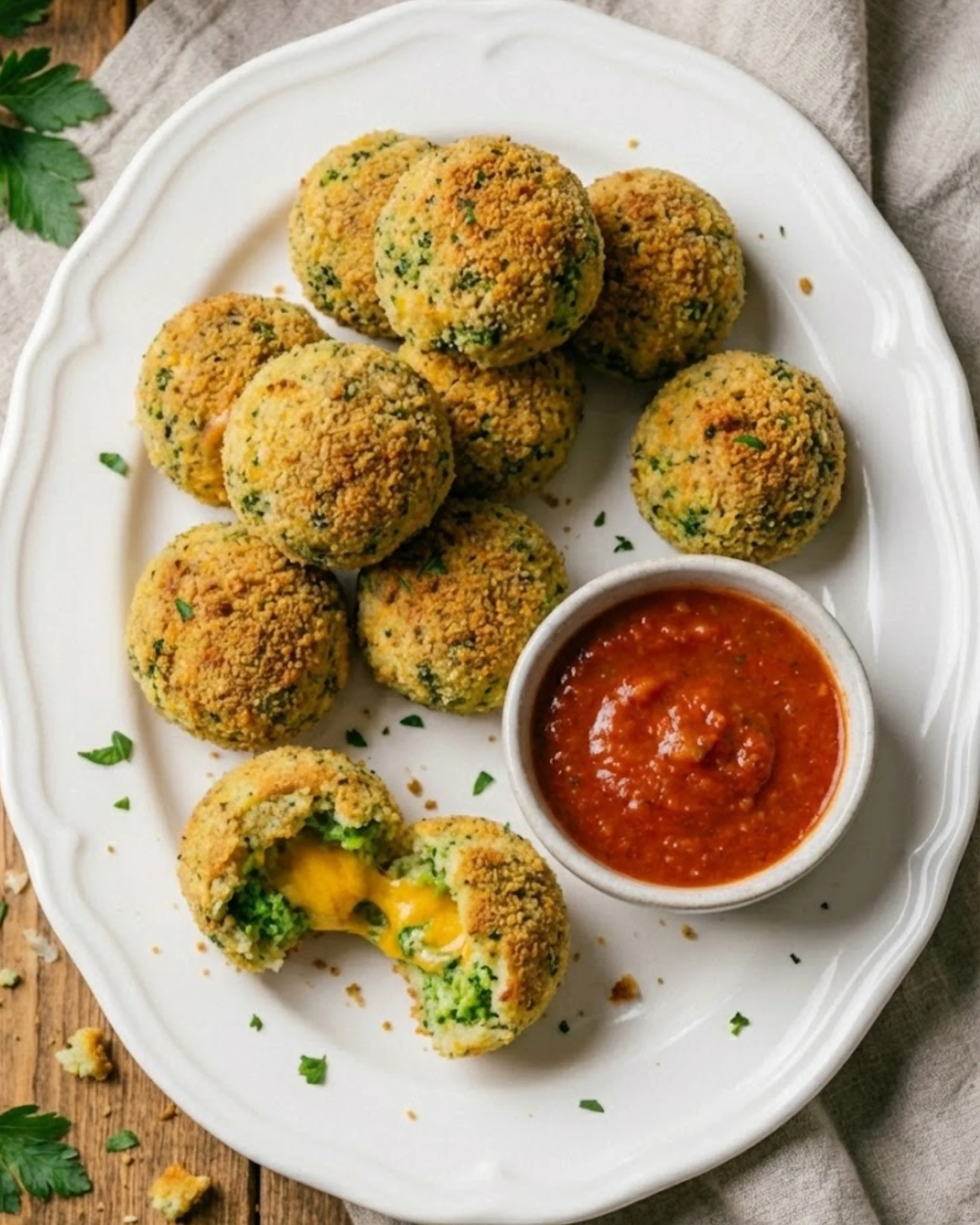 Baked Broccoli Cheese Balls