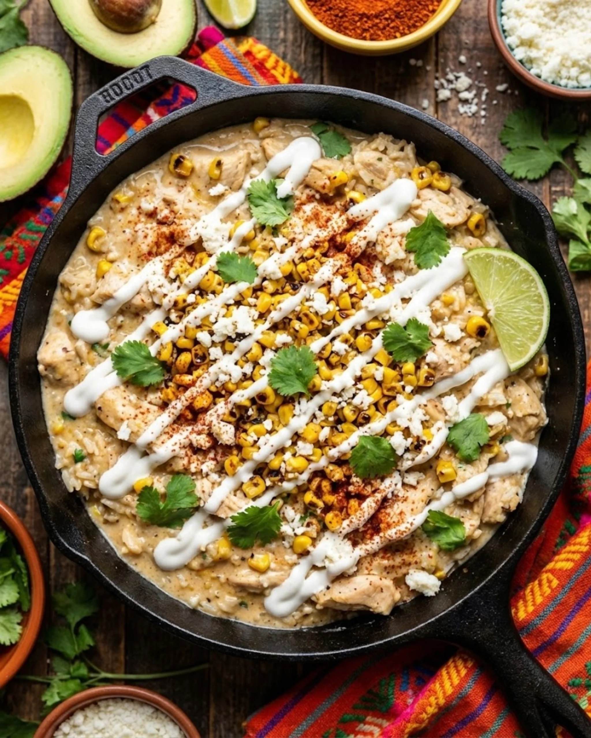 Street Corn Chicken Rice