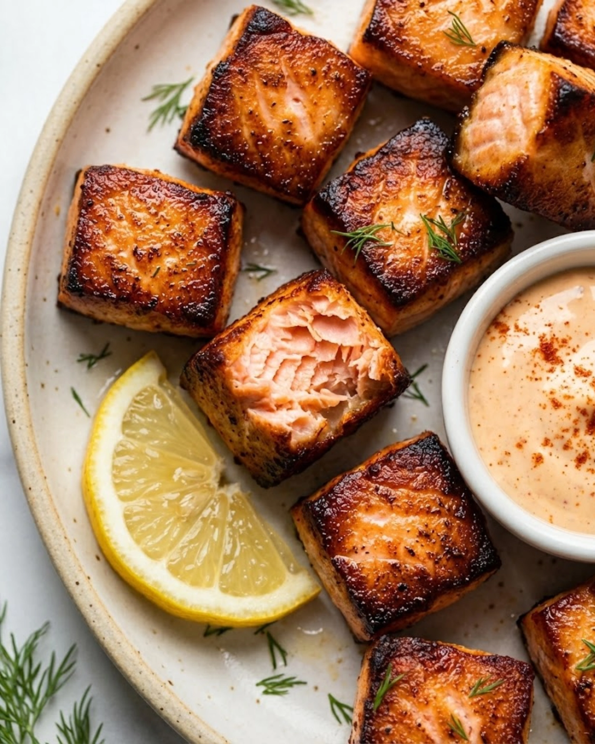 AIR FRYER SALMON BITES