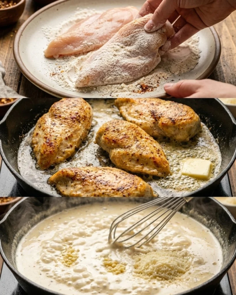 Garlic Parmesan Chicken steps