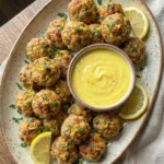 Sausage Balls with Lemon Sauce
