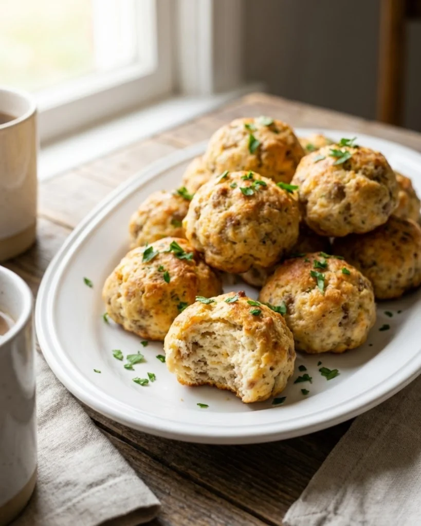 Sausage Balls with Cream Cheese
