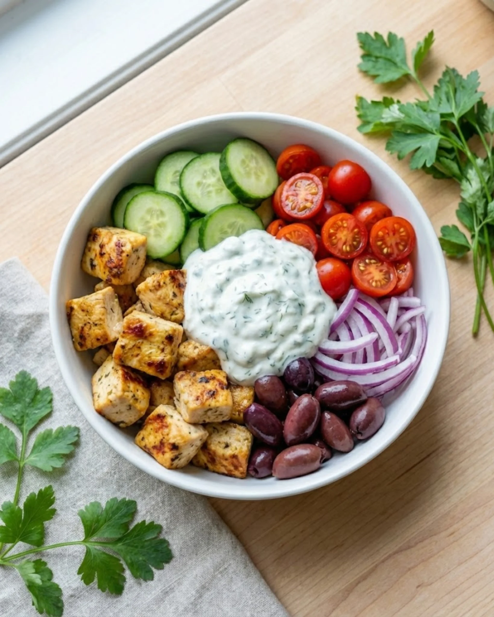 Healthy Greek Chicken Bowls