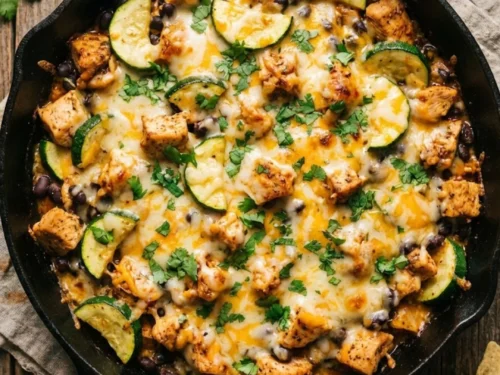Tex Mex Chicken and Zucchini Skillet