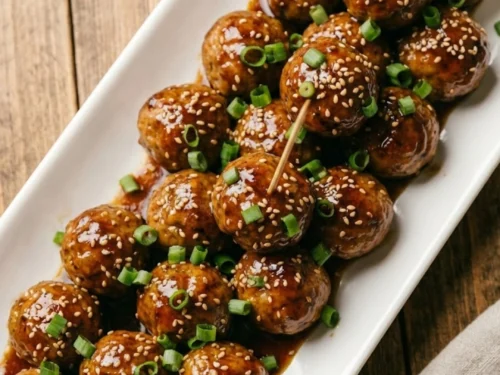 Asian Glazed Turkey Meatballs