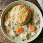 Crockpot Chicken Pot Pie with Biscuits