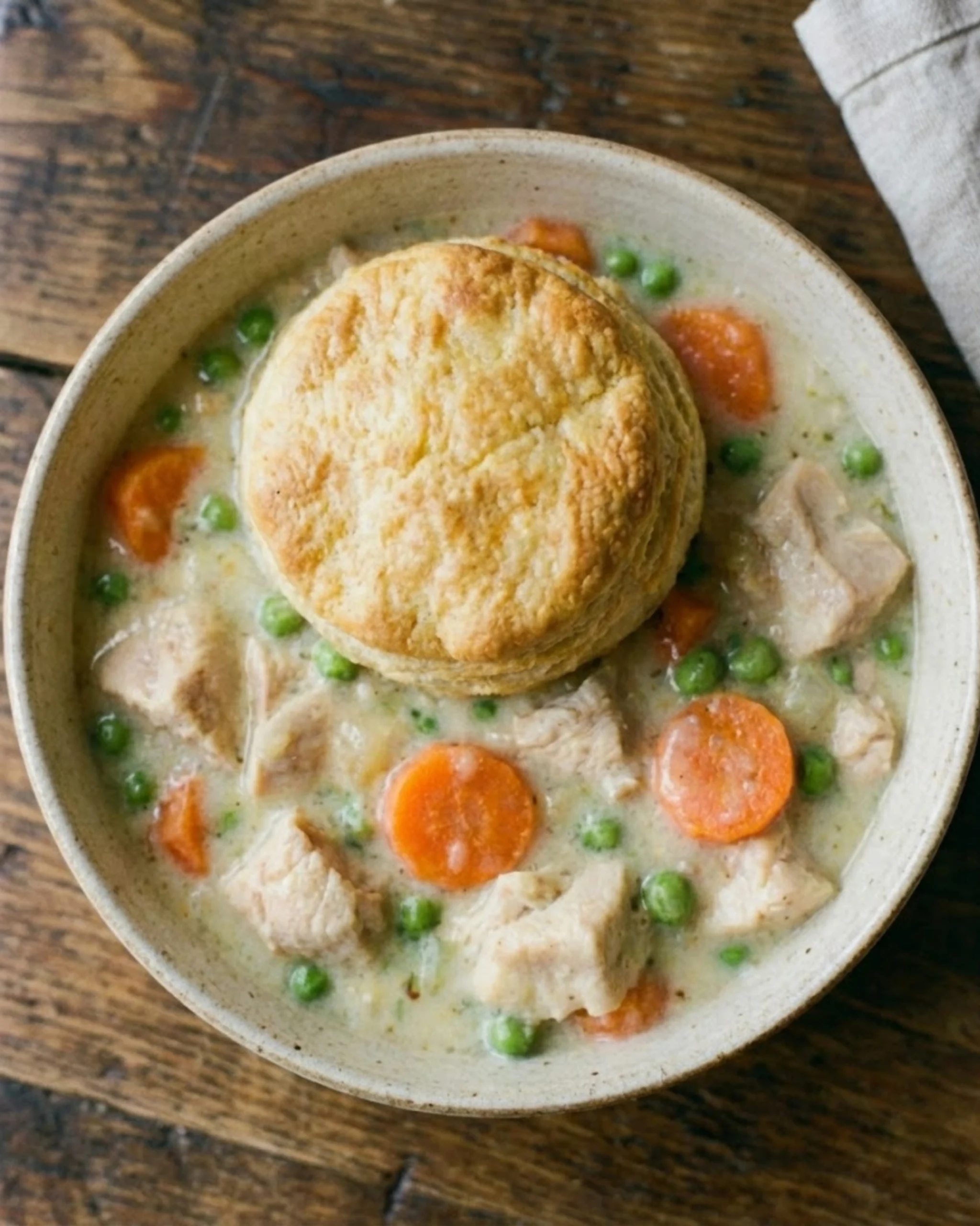 Crockpot Chicken Pot Pie with Biscuits