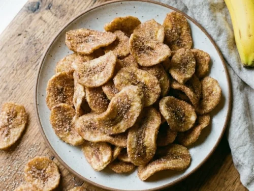 Cinnamon-Sugar Air Fryer Banana Chips